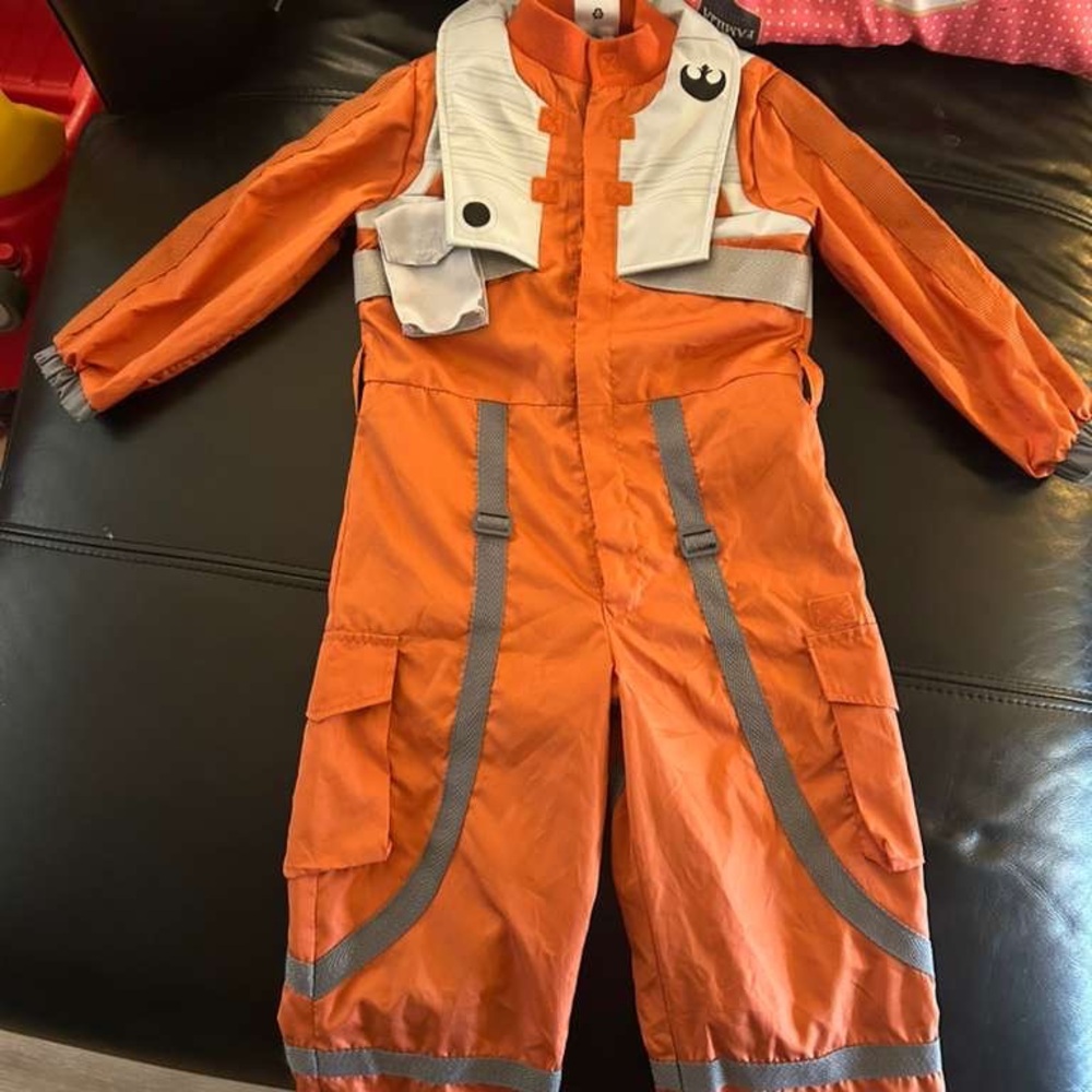 Disney Vibrant Orange and White “Star Wars suit”
